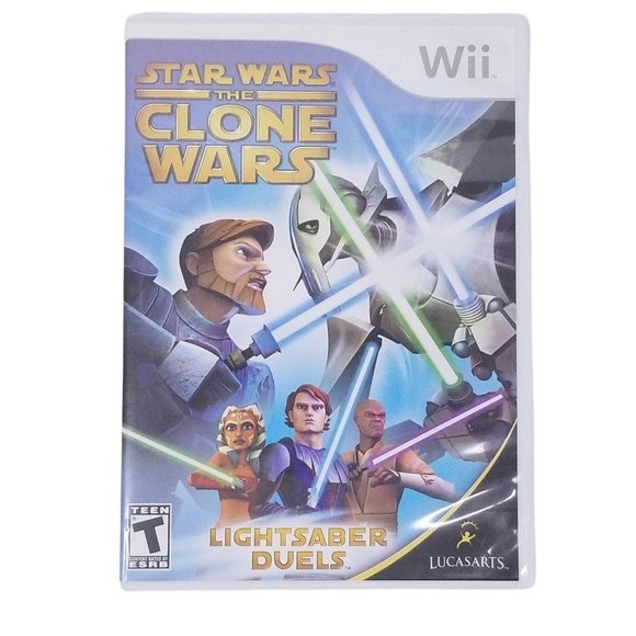 Nintendo Wii Star Wars Clone Wars Lightsaber Duels - Picture 1 of 7